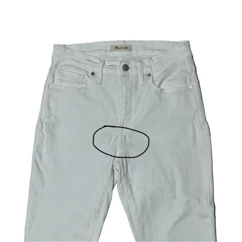 Madewell‎ White High Rise Skinny Jeans Size 28
